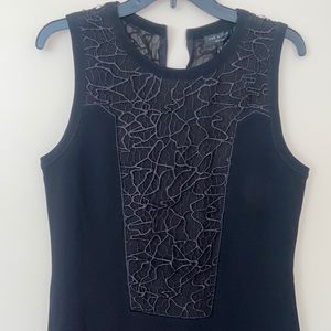 Rag & Bone black mini dress with detailing on front and back